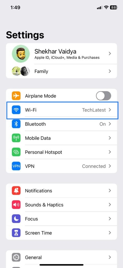 Paramètres - L'iPhone ne peut pas accéder à certains sites