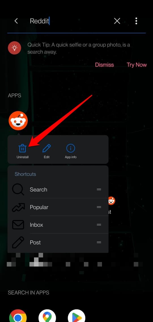 wie man die Reddit-App deinstalliert