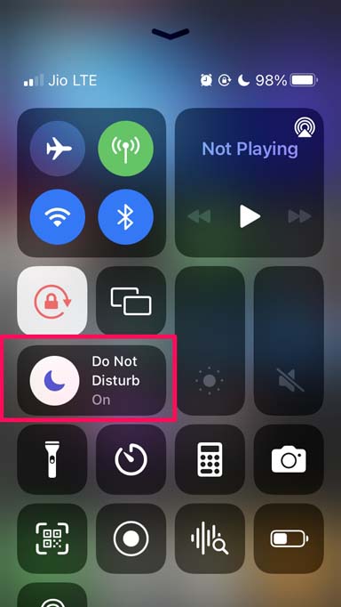 おやすみモードを無効にする