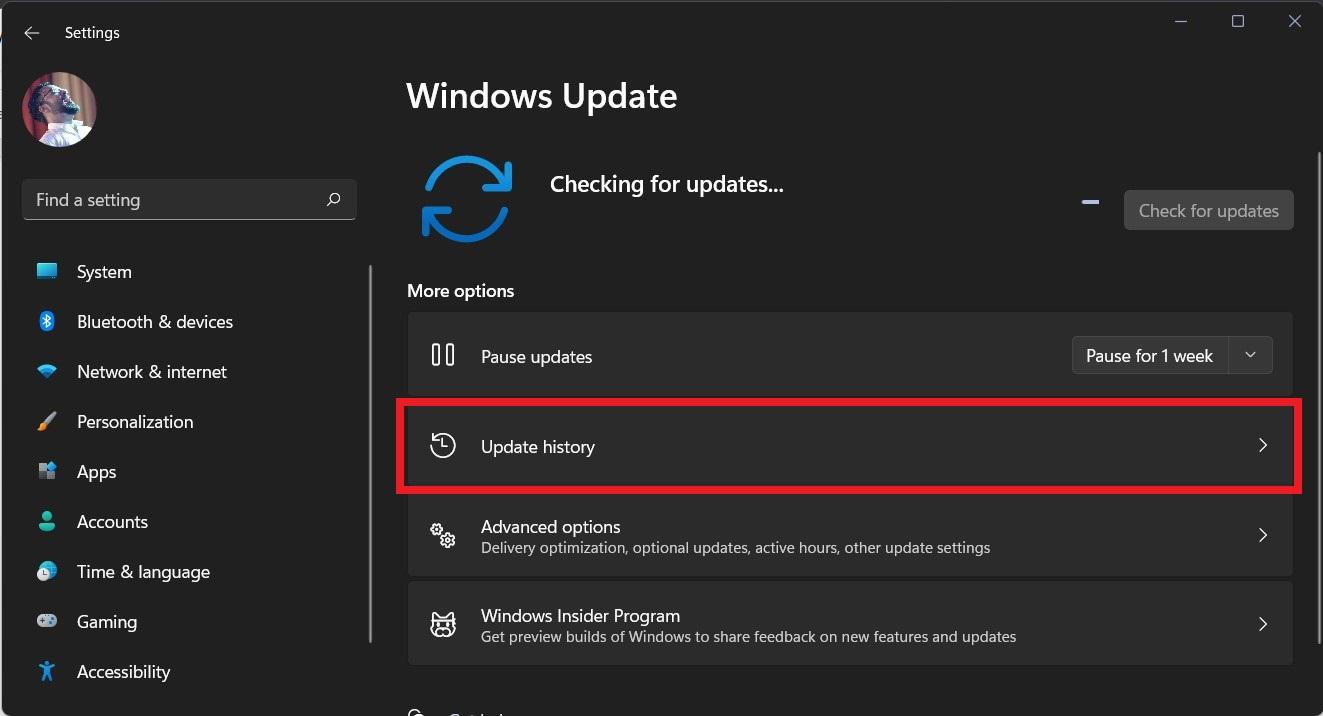 Updateverlauf