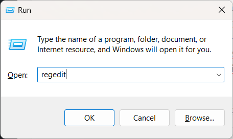 abrir el Editor del registro