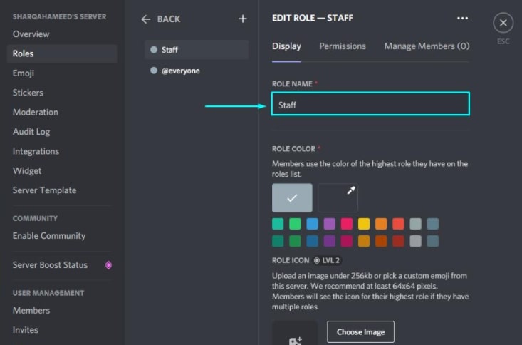 Как добавить роли в Discord
