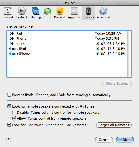 Convertire un iPod touch da Windows a Mac