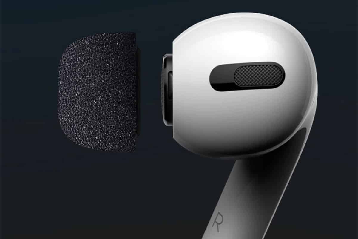 AirPods Pro avec embouts en mousse