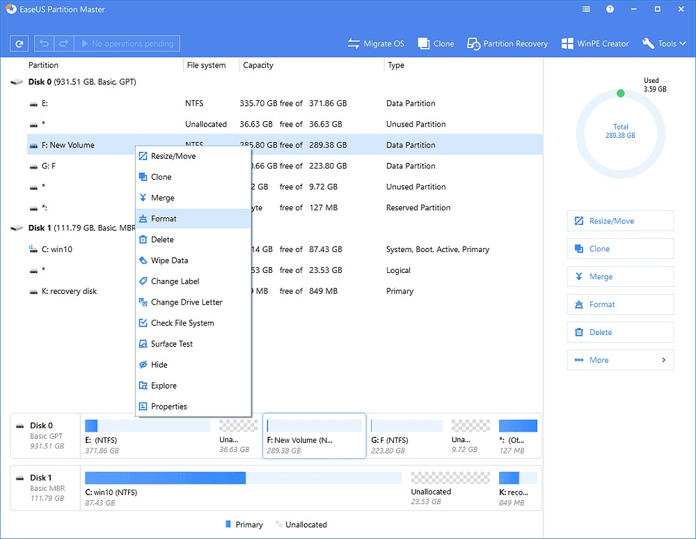 Format Local Disk C