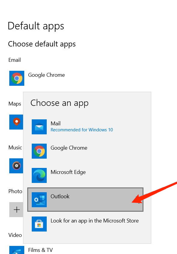 Standard-E-Mail-App in Windows 11 auswählen