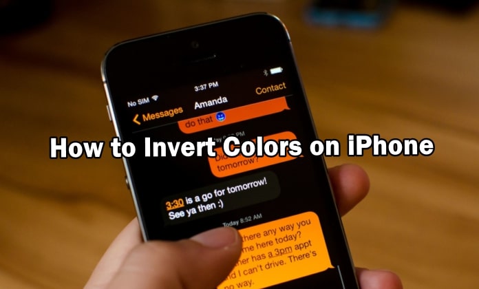 Como Inverter Cores no iPhone?