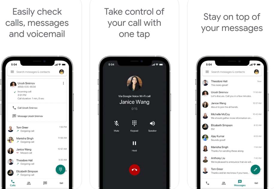iPhone用Google Voice通話録音アプリ