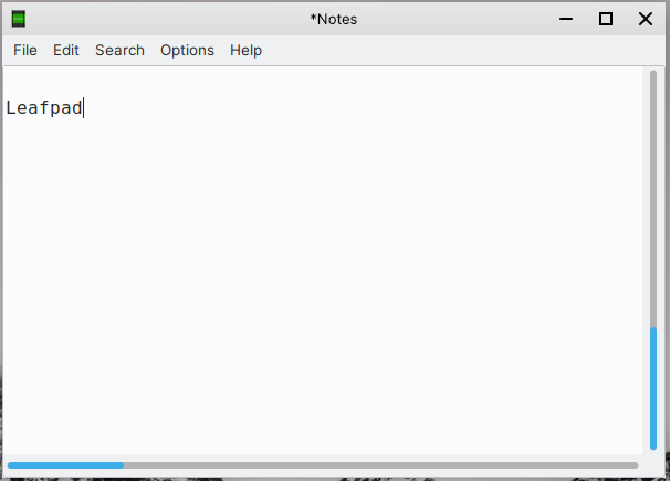 Leafpad Texteditor