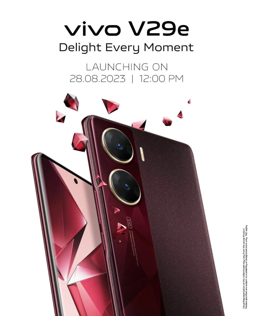 Vivo V29e se Lanzará el 28 de Agosto en India 1