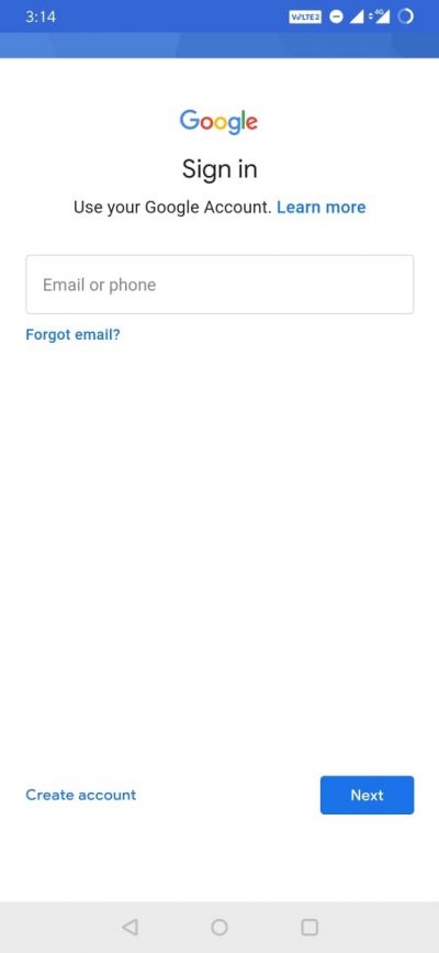 Google 계정 추가