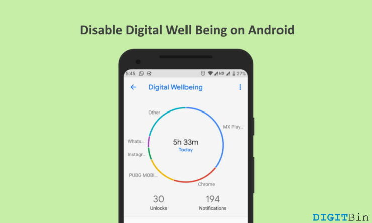 Wie man Digital Wellbeing auf Android deaktiviert?