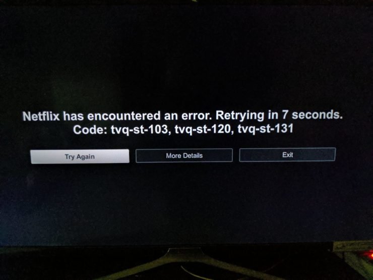 Impossibile connettersi a netflix tocca per riprovare