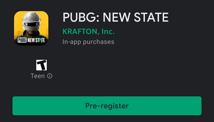 PUBG: Nuovo Stato Pre-Registrazione India