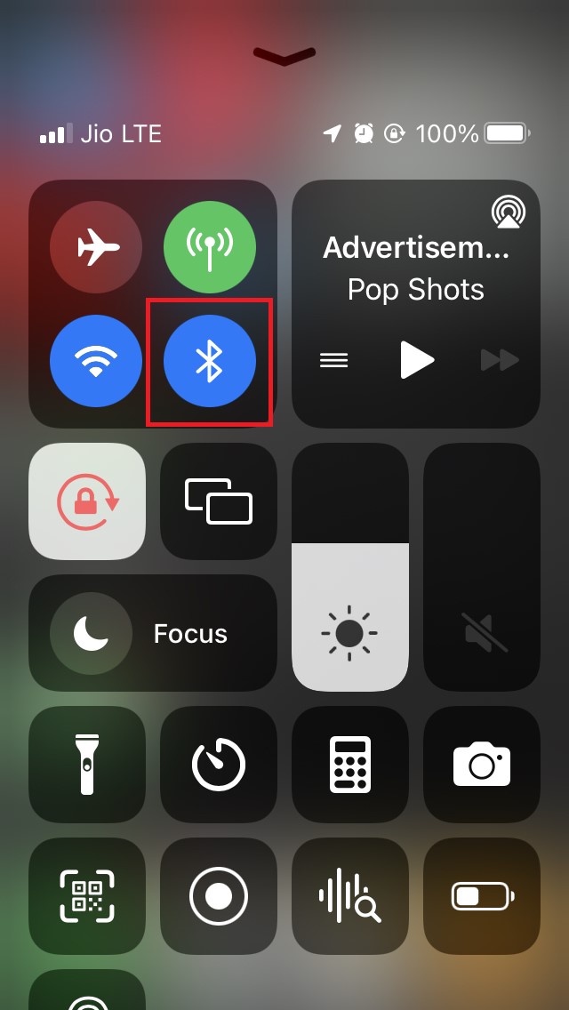 iOS Bluetooth attiva e riattiva