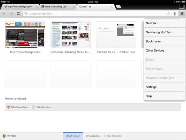 Gioielli iOS: Chrome, MiniatureCam + Podcast