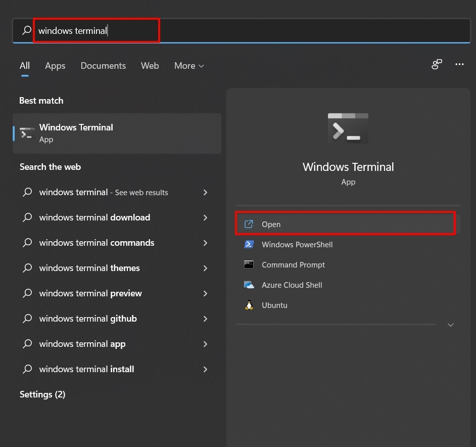 comment ouvrir le terminal windows