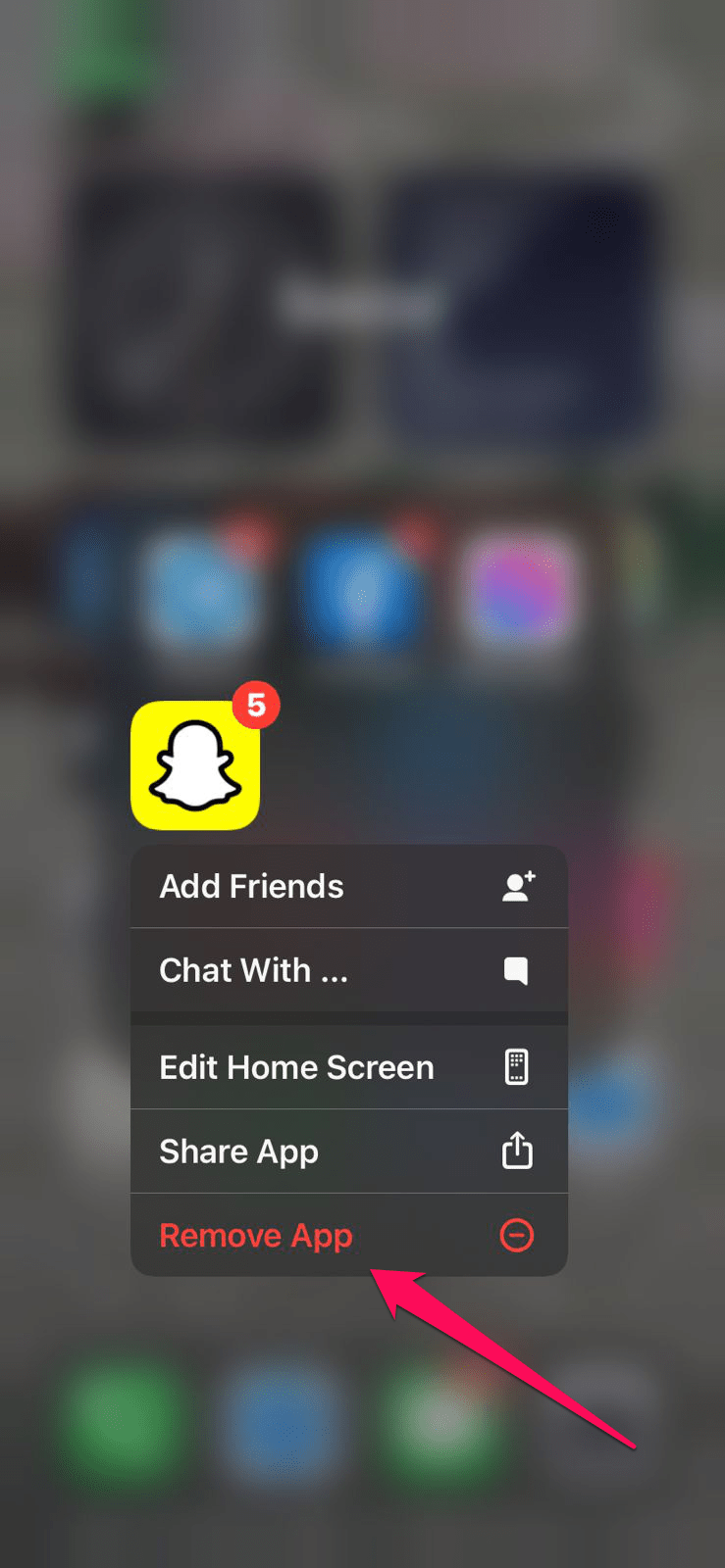 Snapchatを再インストール