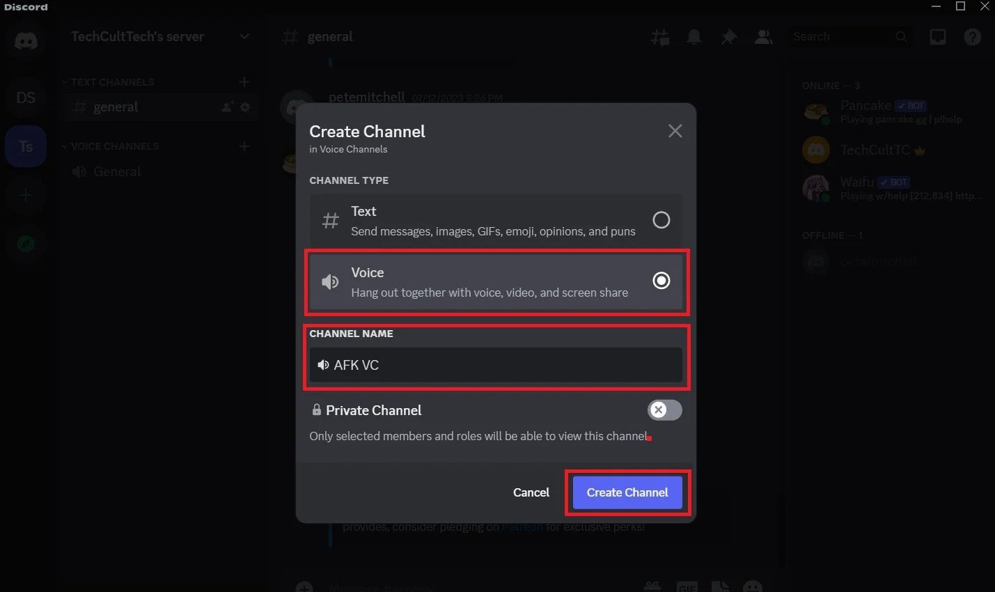 Voice Channel