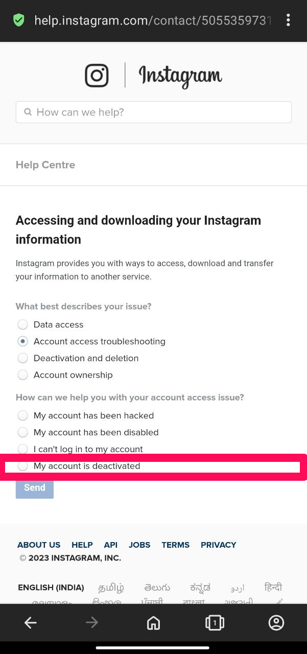 Come Ripristinare un Account Instagram Cancellato? 3