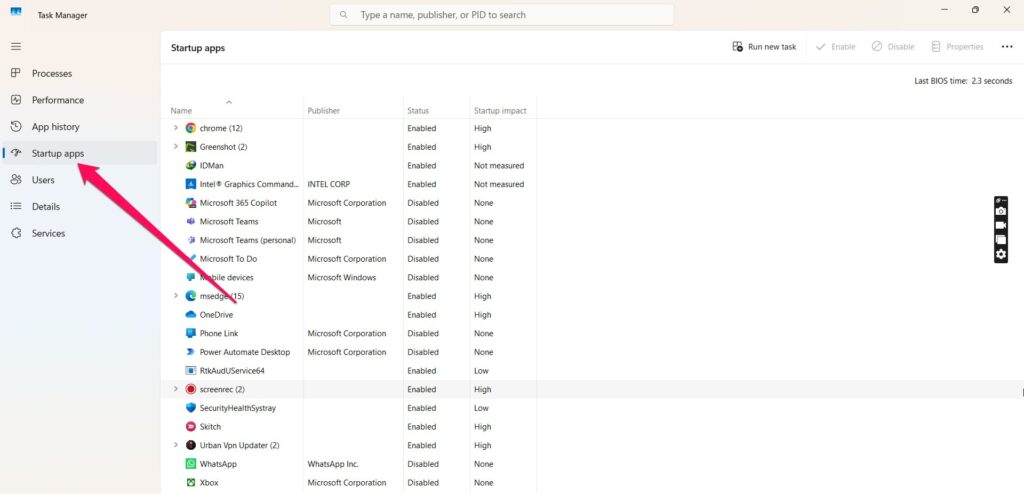 Disabilita app e servizi in background - Ottimizza Windows 11 per il gioco