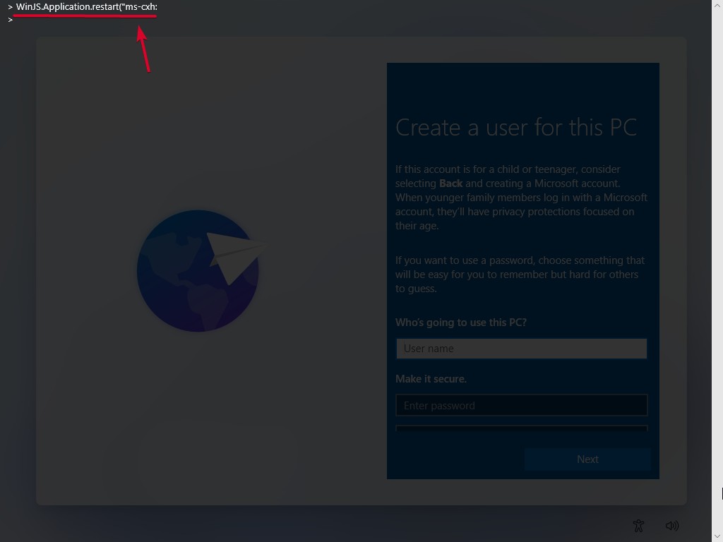Windows 11 OOBE Dev Console