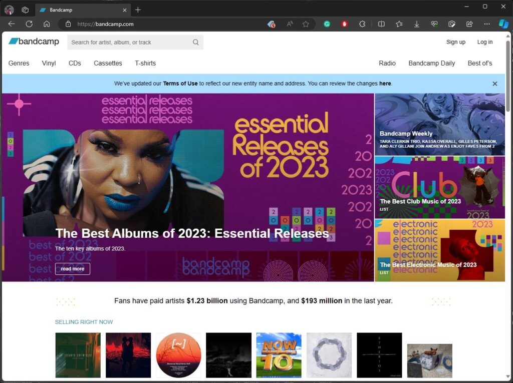 Bandcamp - Unblockierte Musikseite