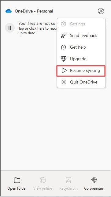 OneDrive同期 - Microsoft OneDriveのエラー0x8007016a