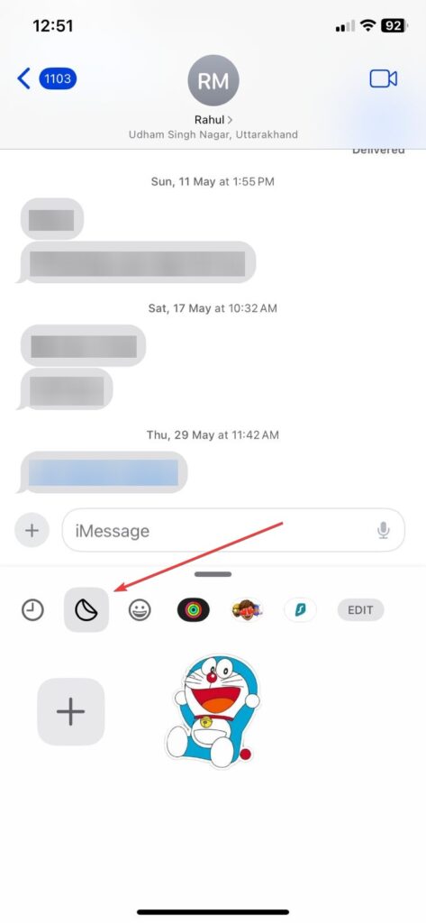 Benutzerdefinierte Aufkleber von iPhones und iPads entfernen