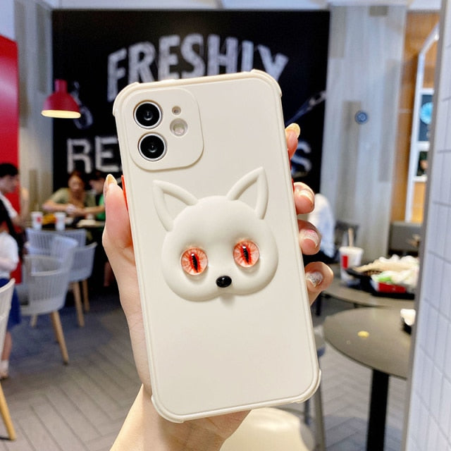 Custodia Occhi di Gatto Luminosi per iPhone 13 Pro