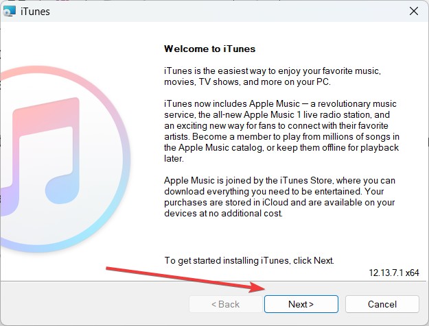 iTunesオフラインインストーラーをインストール