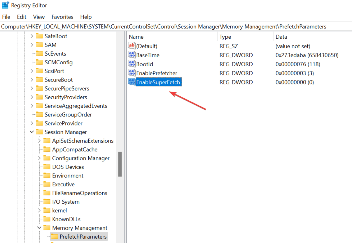 Windows 레지스트리를 통해 비활성화