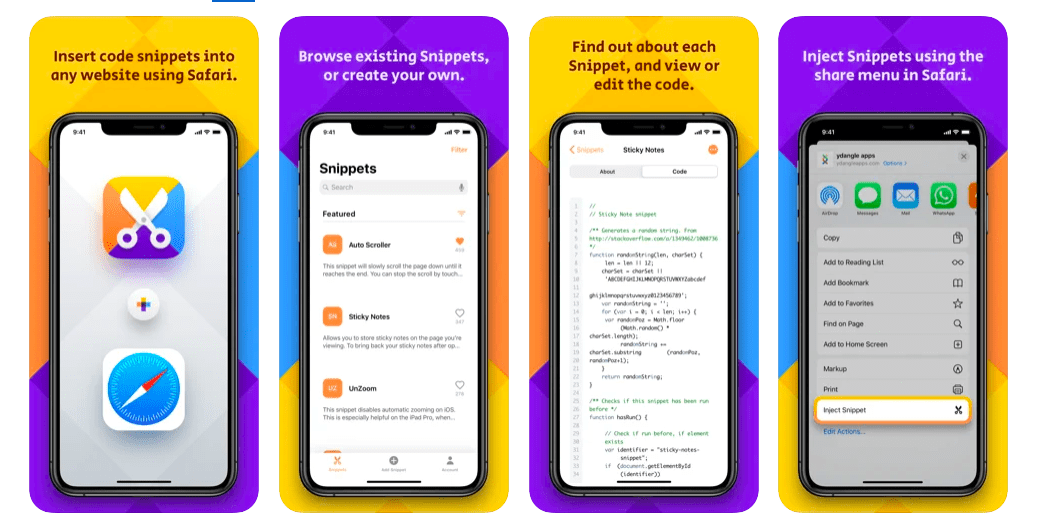 Snippet para Safari