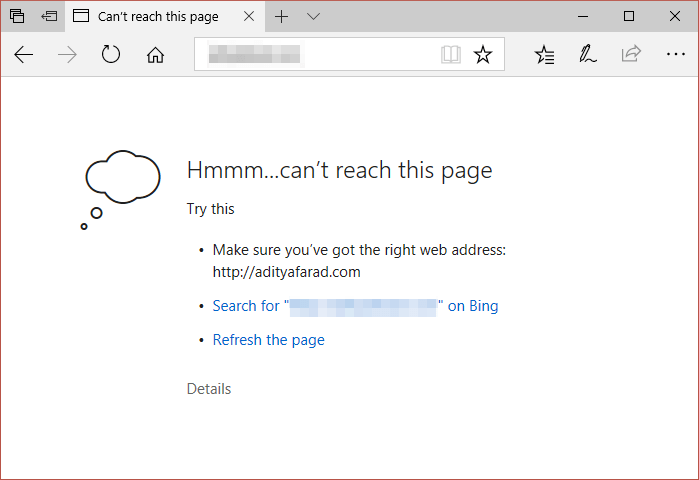 Arreglar-Hmm-no-podemos-acceder-a-esta-página-error-en-Microsoft-Edge