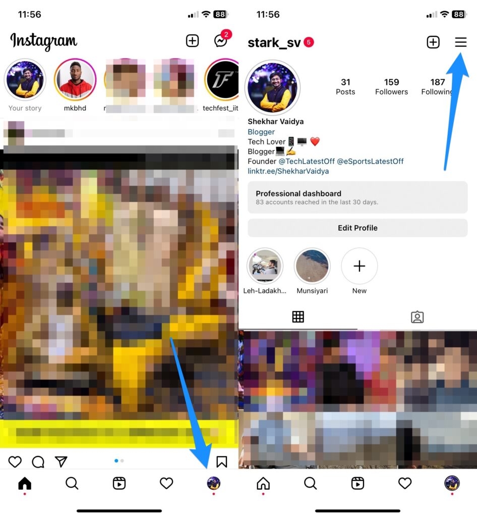 Ver publicaciones que te gustan en Instagram