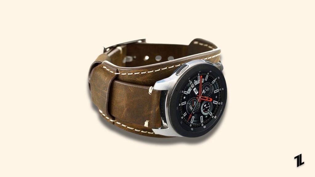 Hepsun Compatible con Samsung Galaxy Watch - Mejores Correos de Reloj de Cuero Anchas