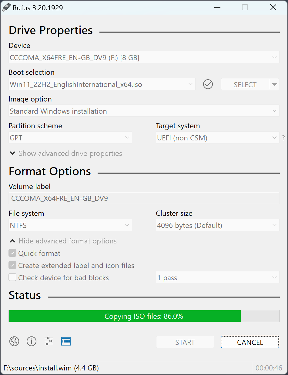 Bootfähiges Windows 11 USB-Laufwerk mit RUFUS erstellen