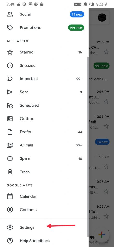 Blockieren externer Bilder in Gmail