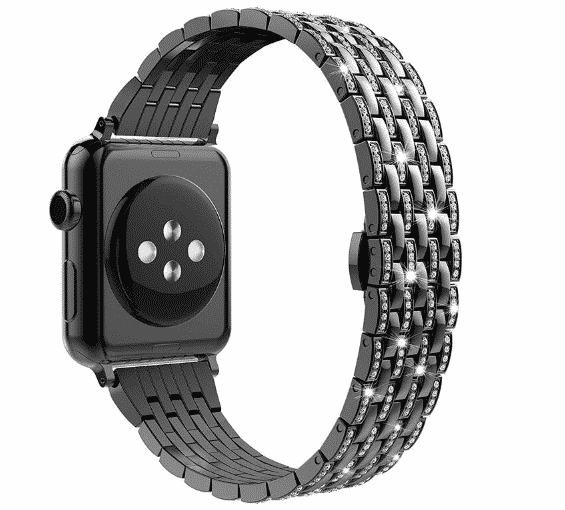 Esta é a Pulseira de Diamante de Luxo para Apple Watch Series 5 de 44mm e 40mm.