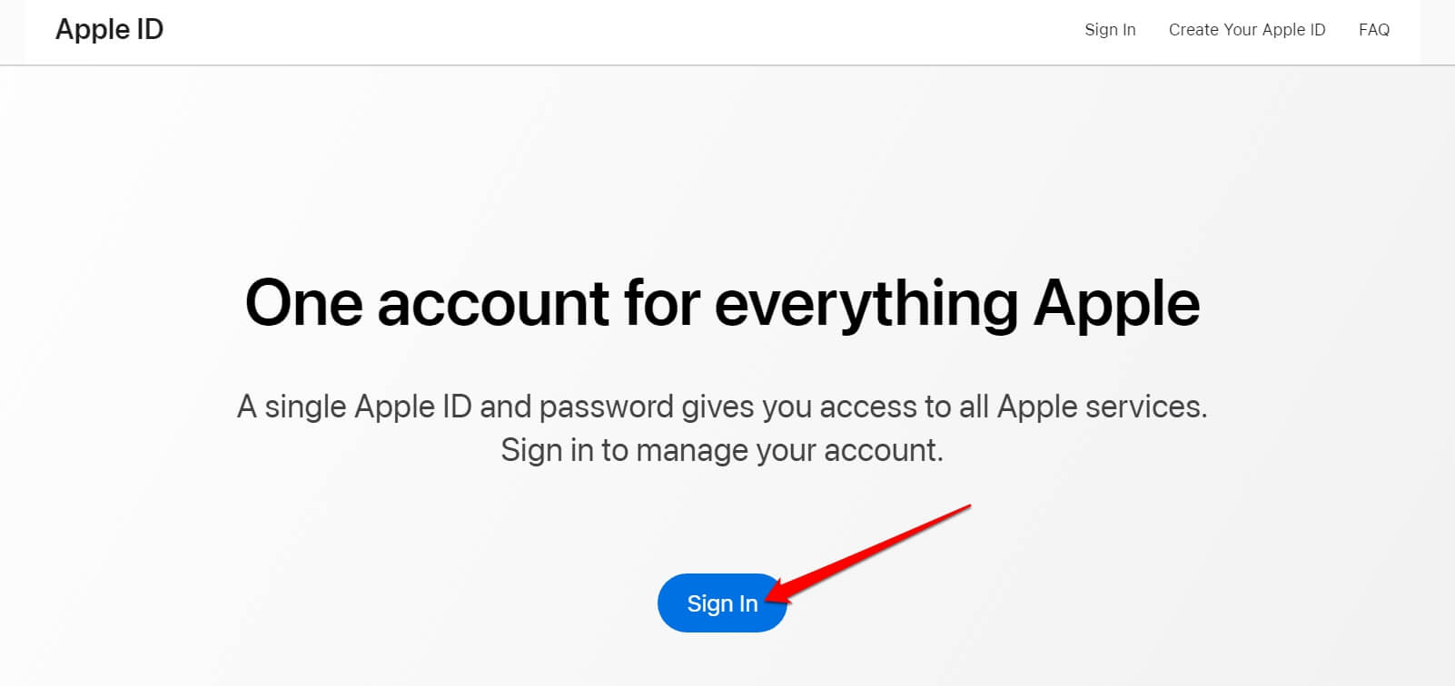 accedi all'account Apple iCloud