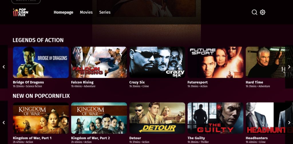 PopcornFlix - Alternativas ao MegaShare