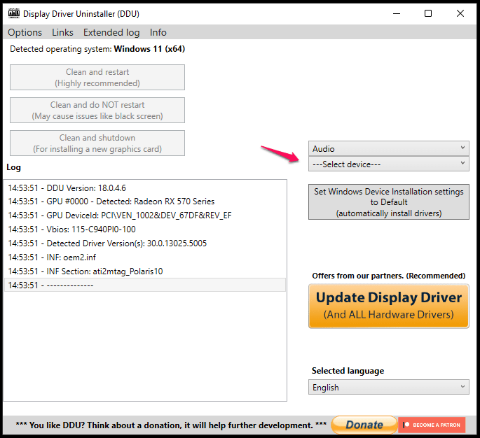 Disinstalla Driver Audio (3)
