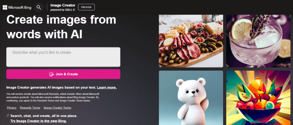 Microsoft 텍스트에서 AI 이미지