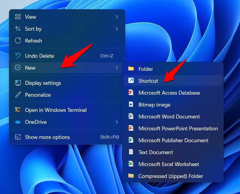 crea nuovo collegamento windows 11