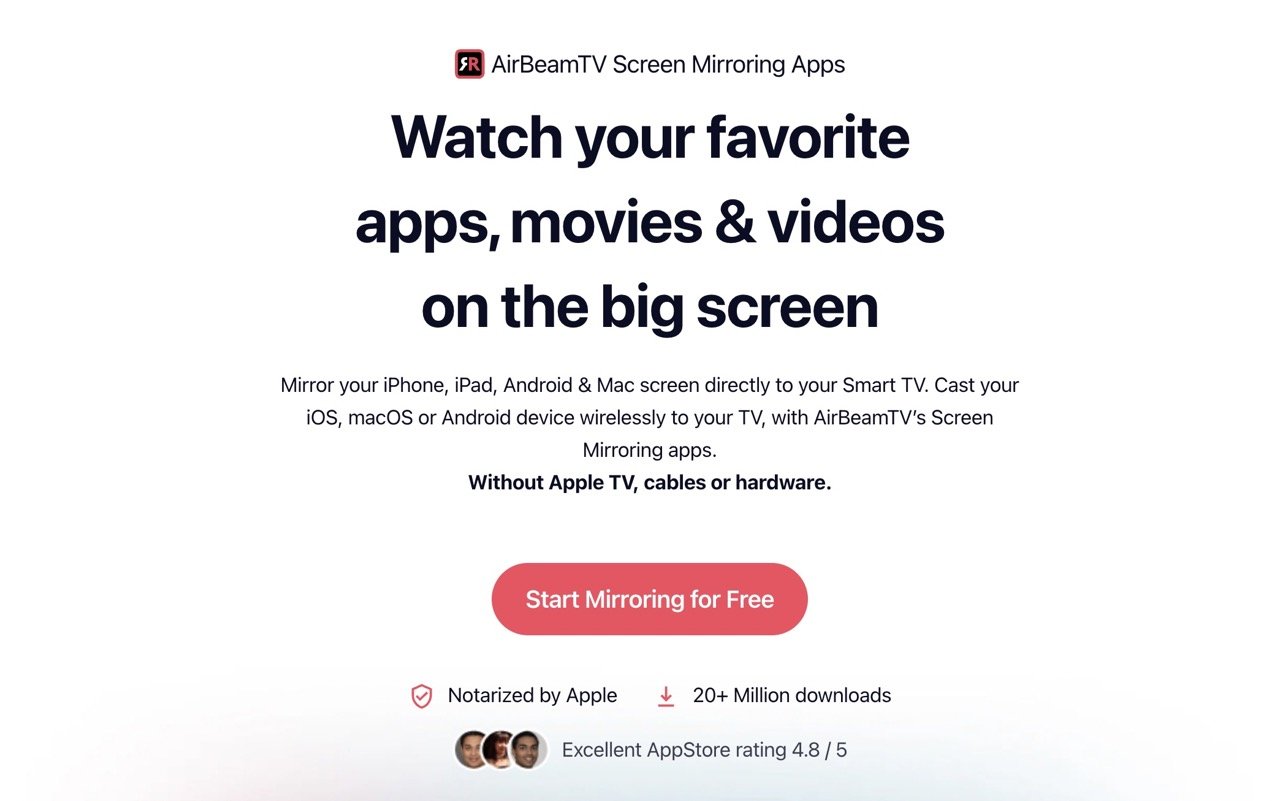 Airbeam TV Specchia Mac su Roku