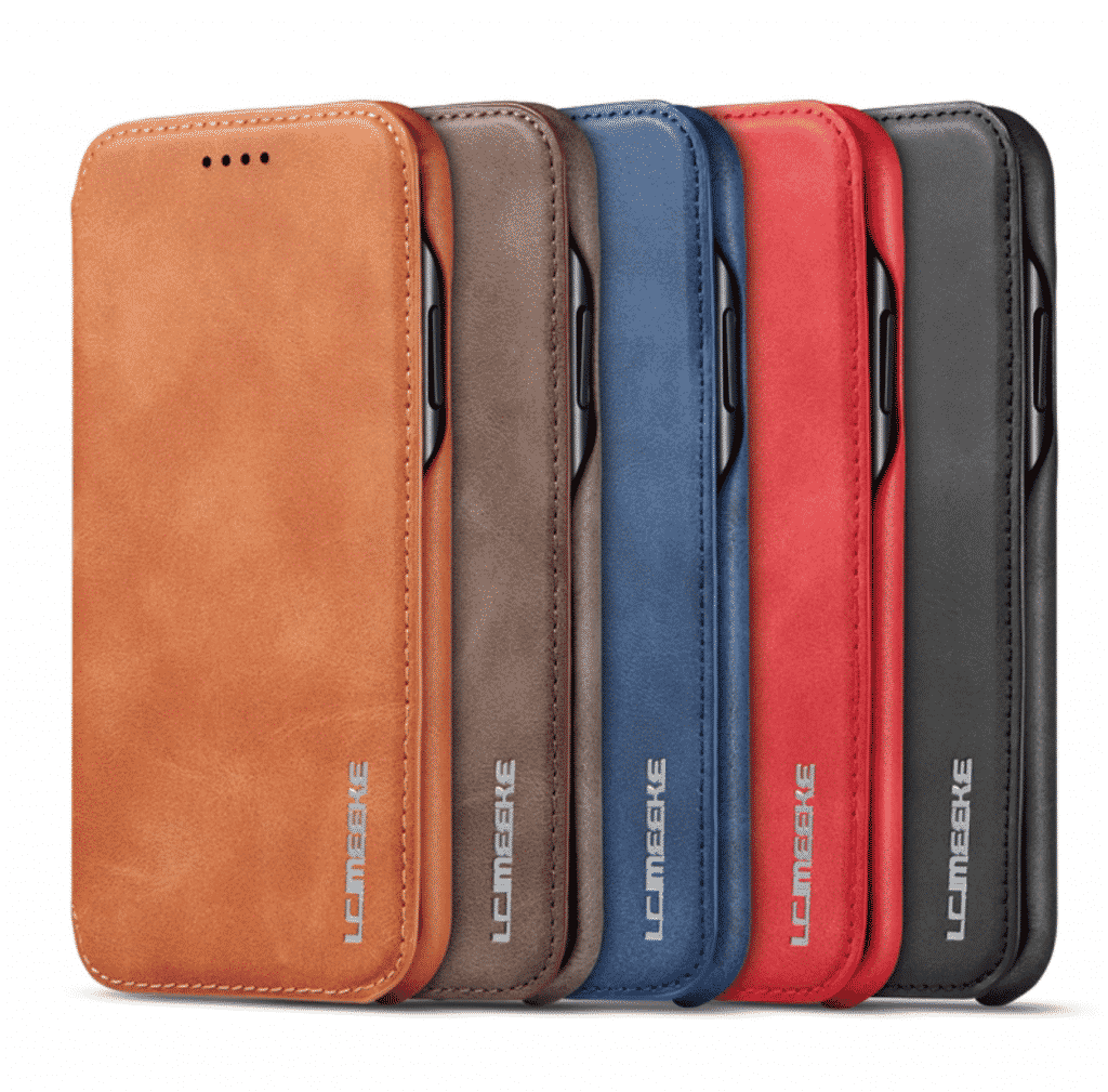 Custodia in Pelle con Porta Carte e Supporto alla Moda per iPhone 11 Pro Max