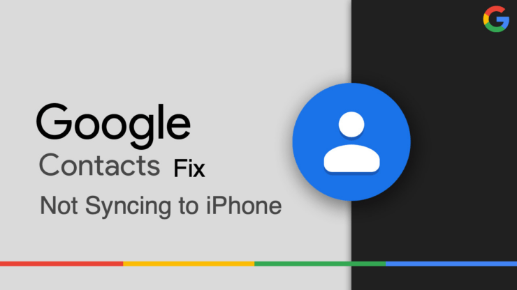 Réparer la synchronisation des contacts Google avec l'iPhone