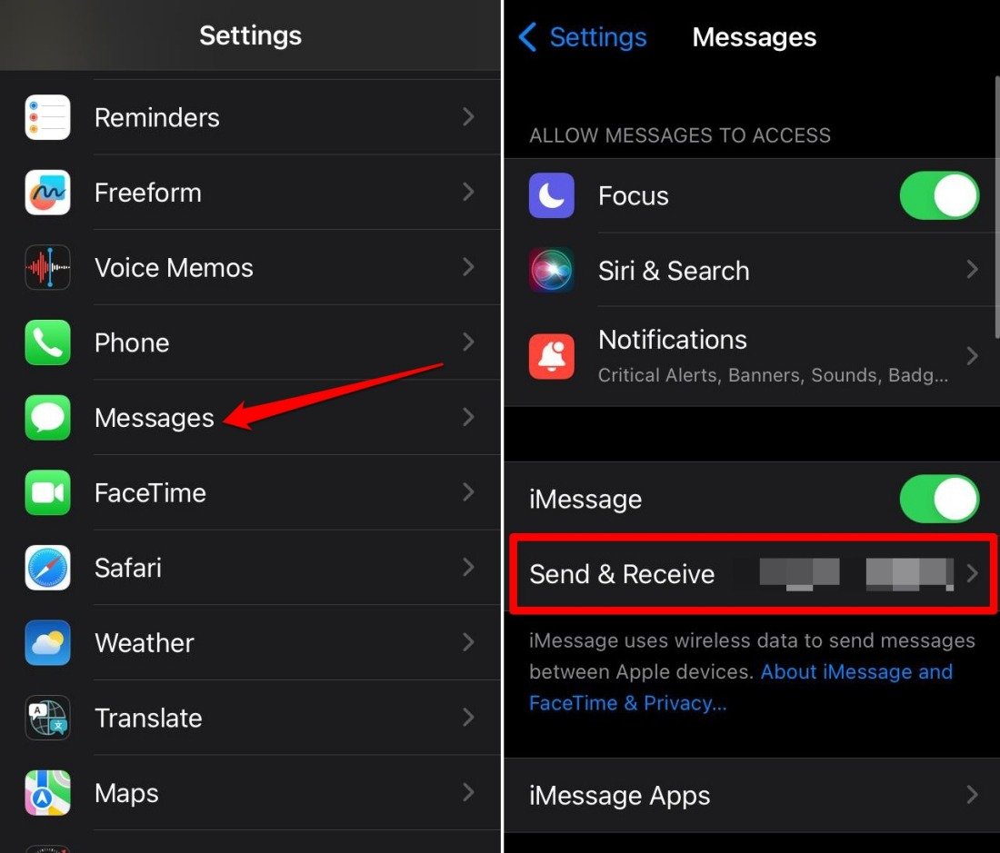 iMessage enviar y recibir