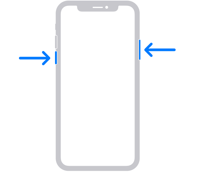 iPhone再起動ロッカースイッチ