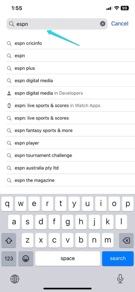 ESPN-App aktualisieren iOS - ESPN-App funktioniert nicht